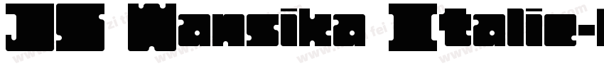 JS Wansika Italic字体转换